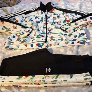 Adidas Multicolor Floral Track Suit